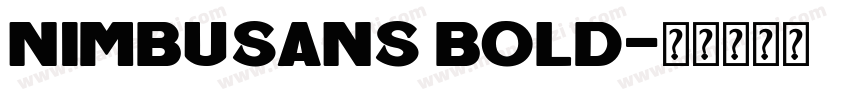 Nimbusans bold字体转换